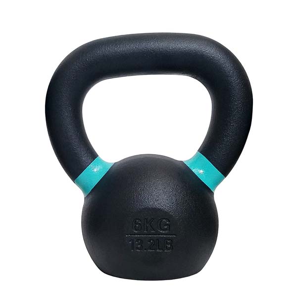 Cast Iron Powder Coated Kettlebell 6 KG