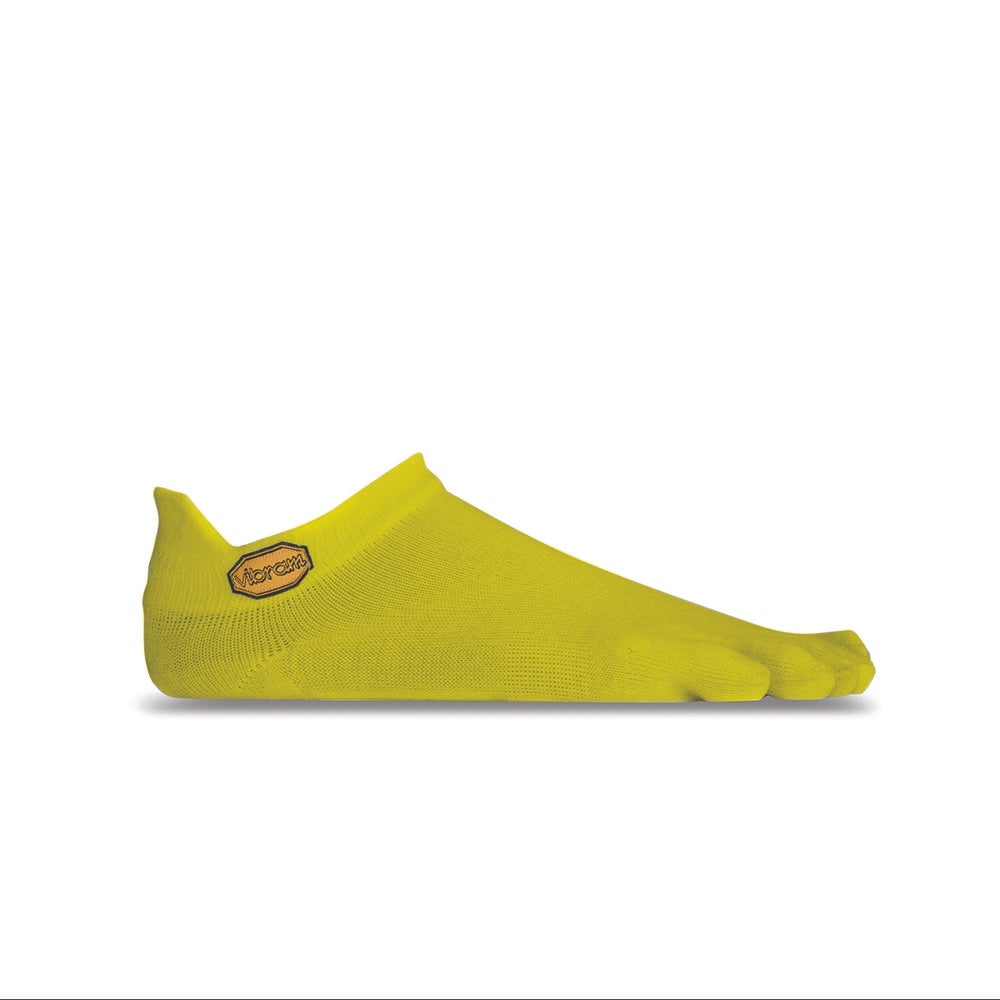 Vibram Full Cover Socks - No Show Yellow