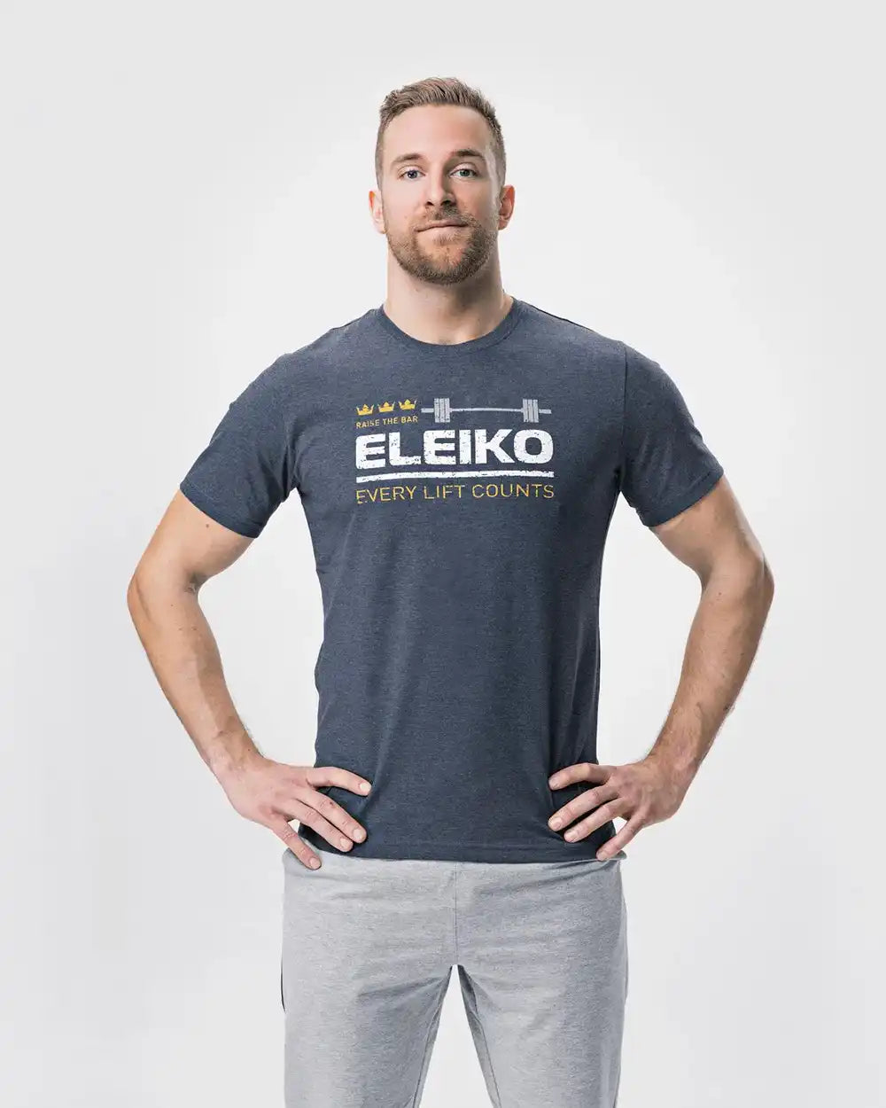 Eleiko Men Sign T-shirt B - Sky Black