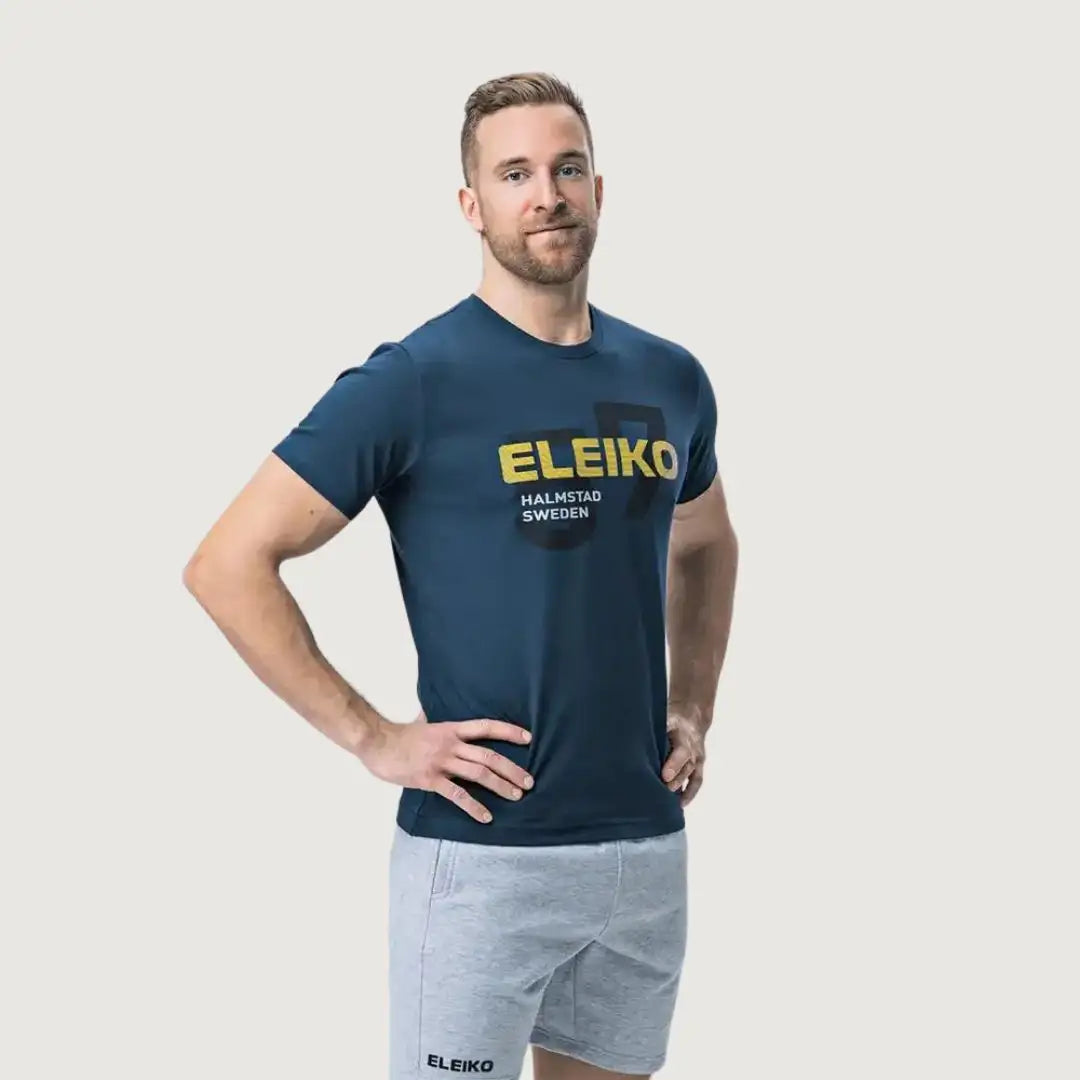 Eleiko Men Sign T-shirt A - Blue Night