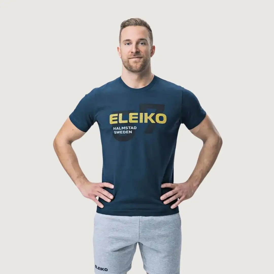 Eleiko Men Sign T-shirt A - Blue Night