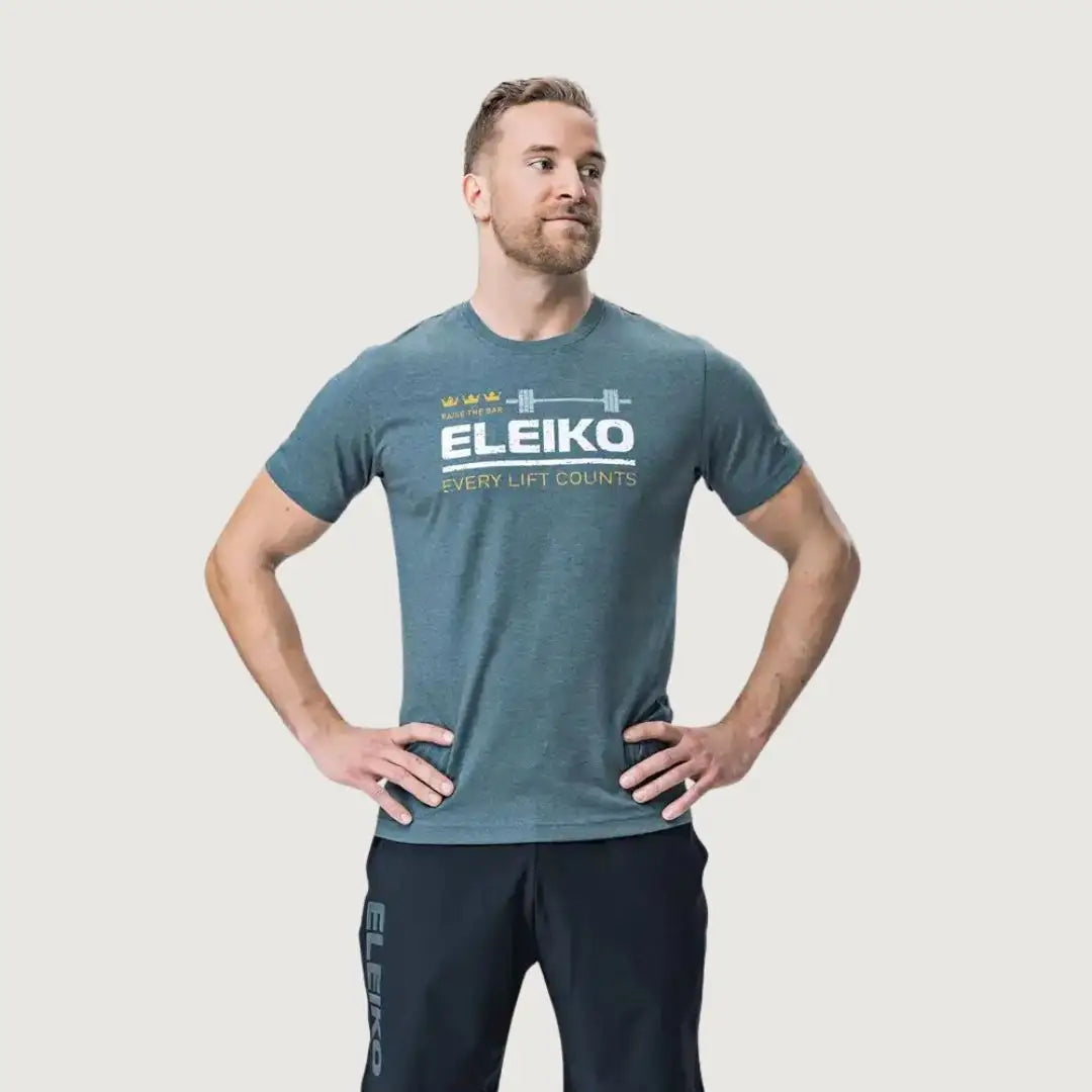 Eleiko Men Sign T-shirt B - Rock Green