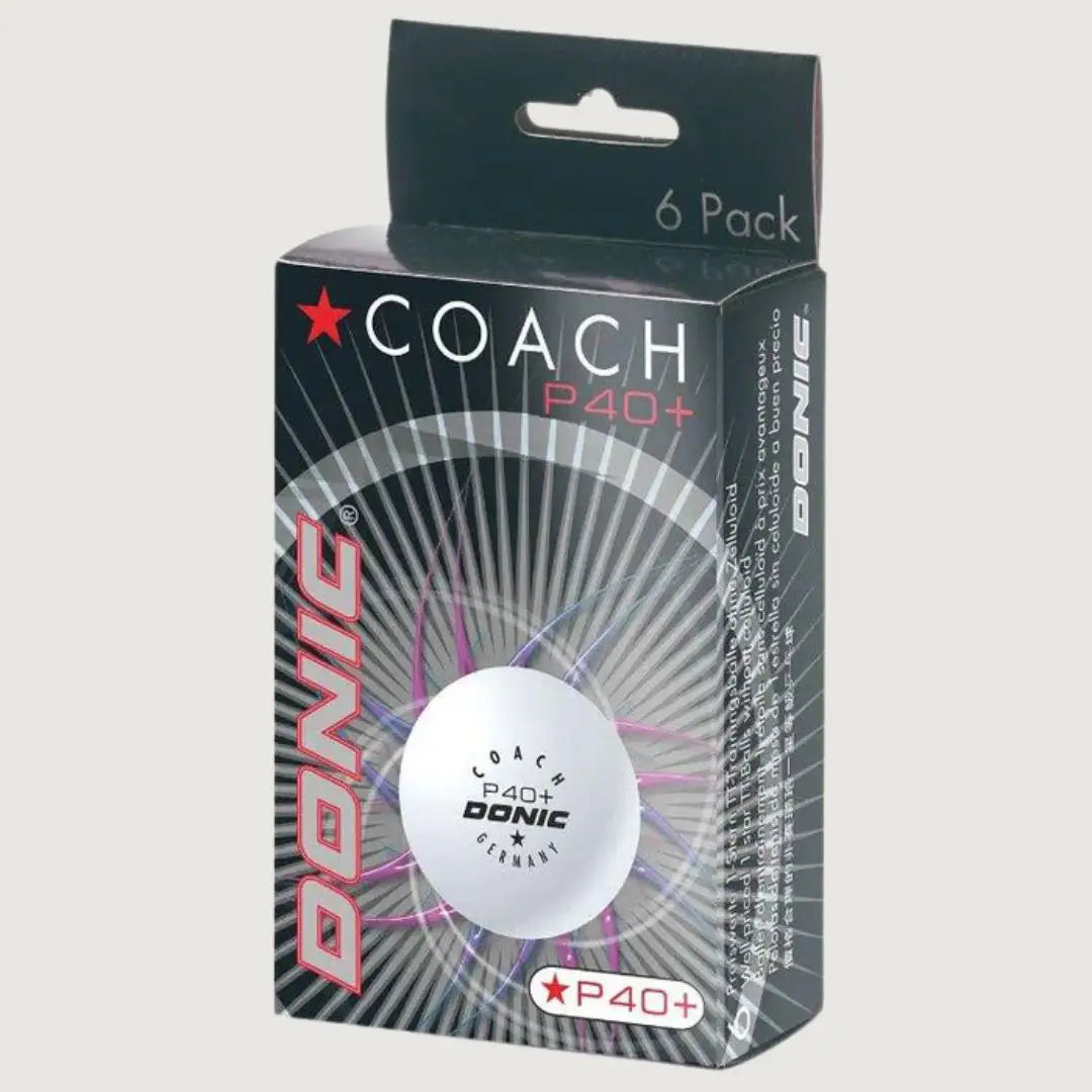 Donic P40+ Table Tennis Ball - * White - Pack of 3