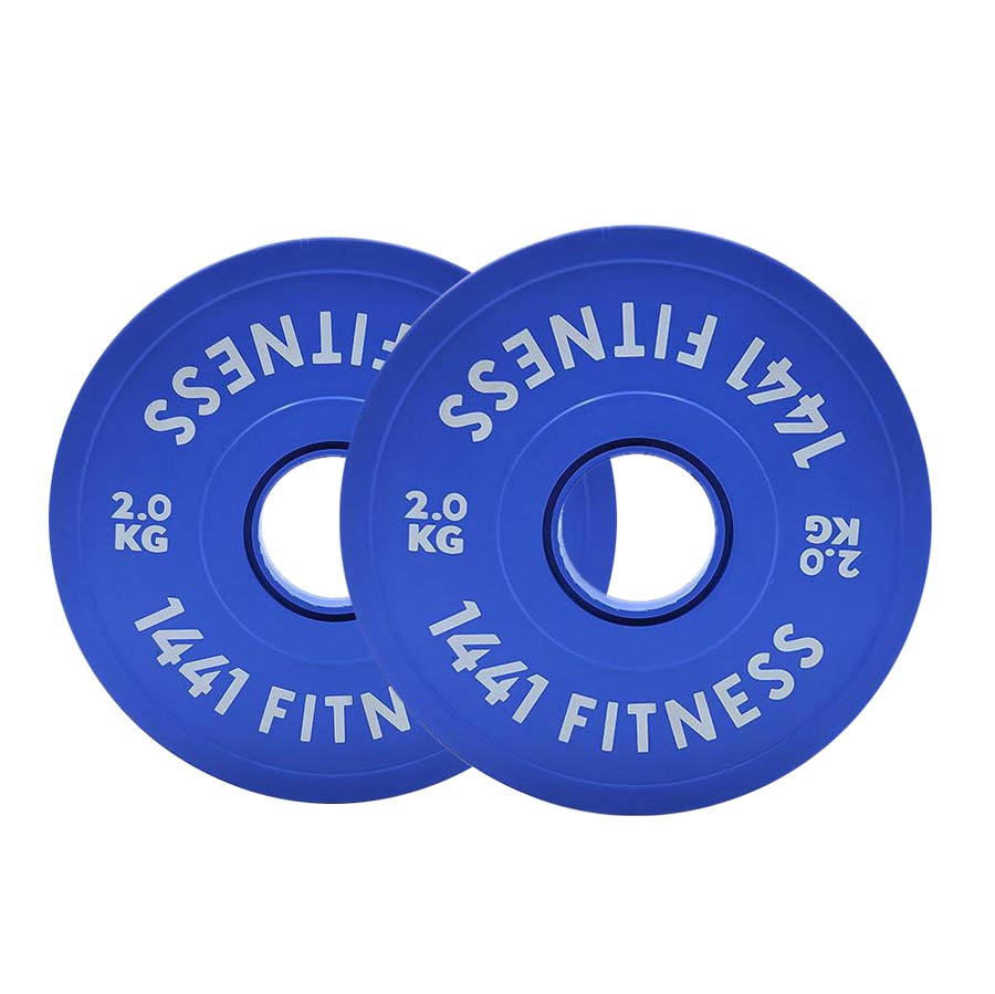 1441 Fitness Fractional Bumper Weight Plate - 2 kg Pair