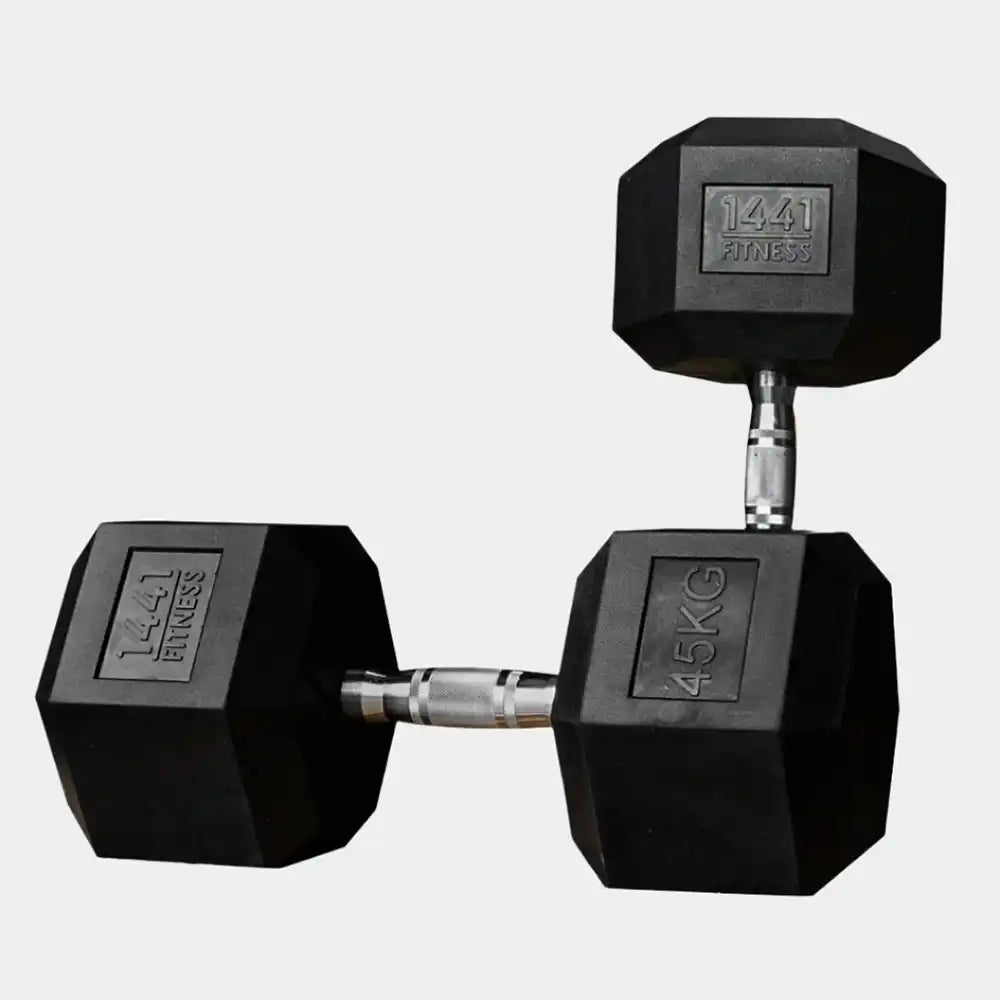 1441 Fitness Hex Dumbbells - 45 kg Pair