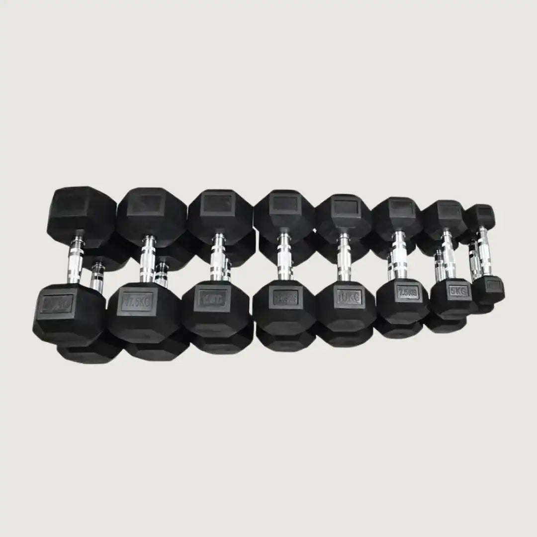 Hex Dumbbells Set - 2.5 kg to 20 kg