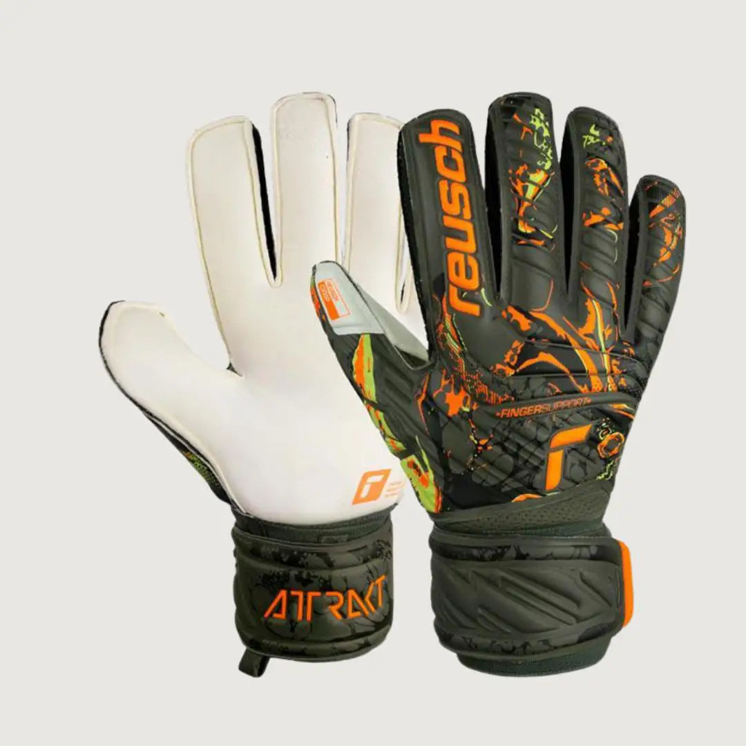 Reusch Attrakt Grip Finger Support Goalkeeping Gloves