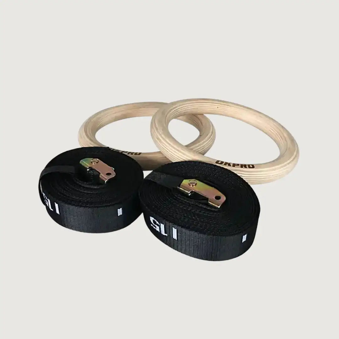 OK Pro Wooden Gym Rings - 28 mm