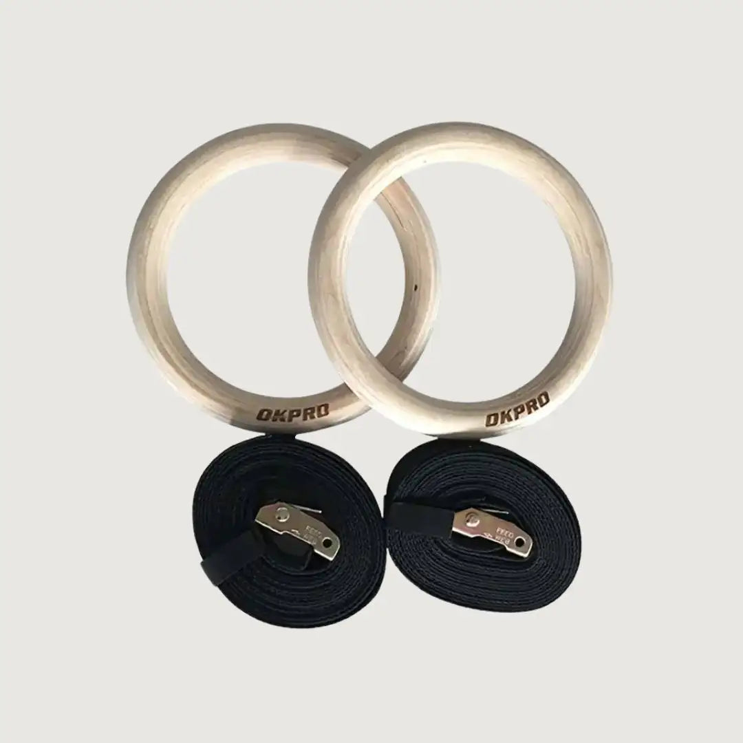 OK Pro Wooden Gym Rings - 28 mm