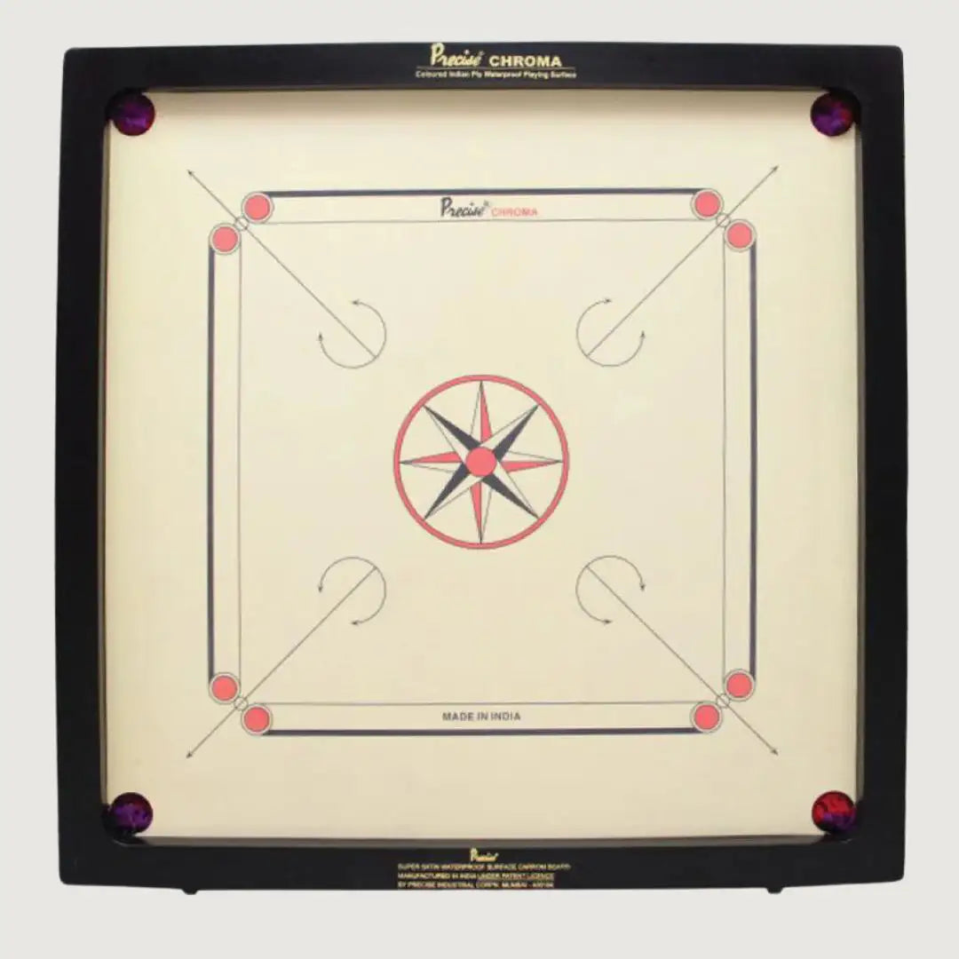 Precise Chroma Excel Carrom Board - 6 mm