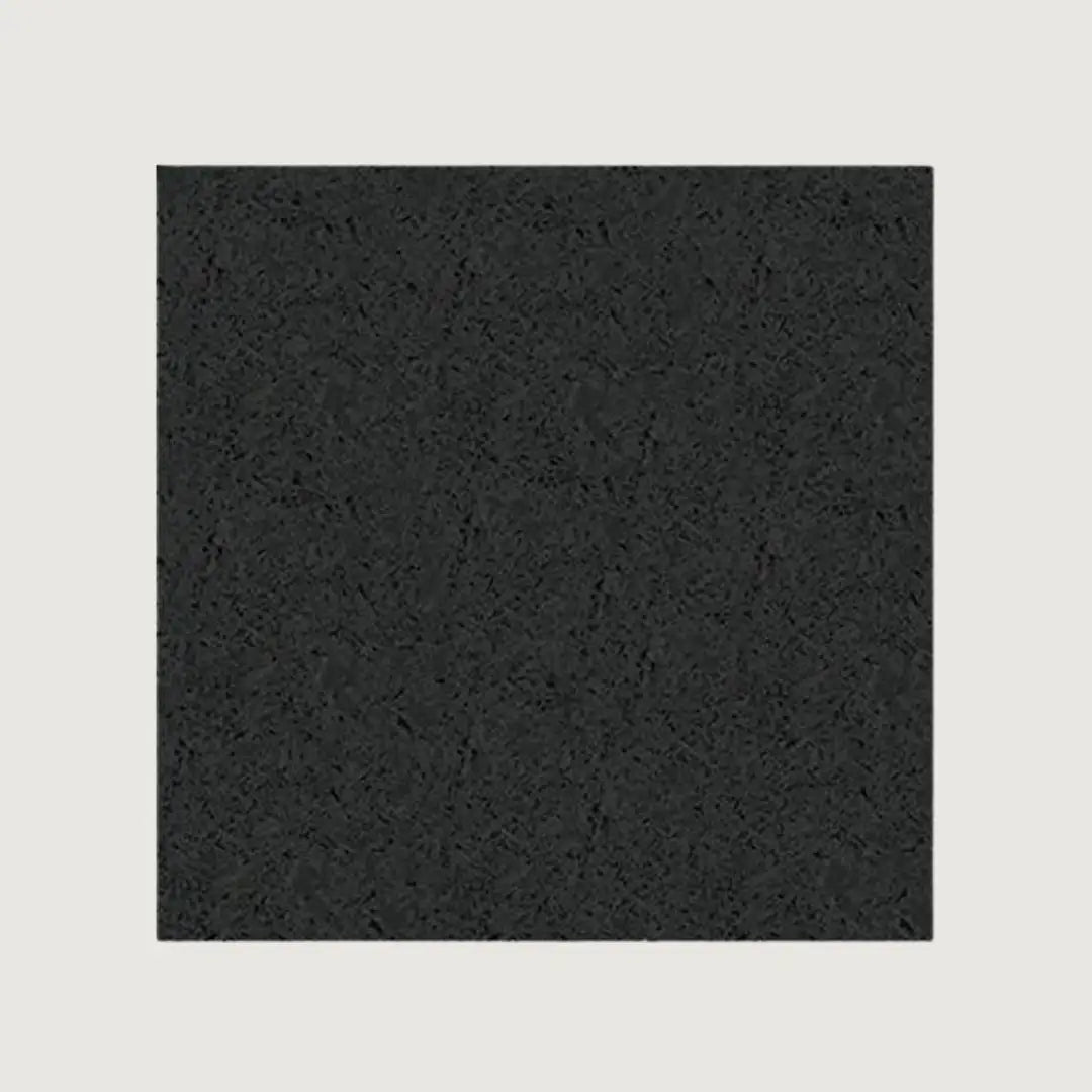 Black Recycled Rubber Gym Flooring Tiles - 1 m x 1 m