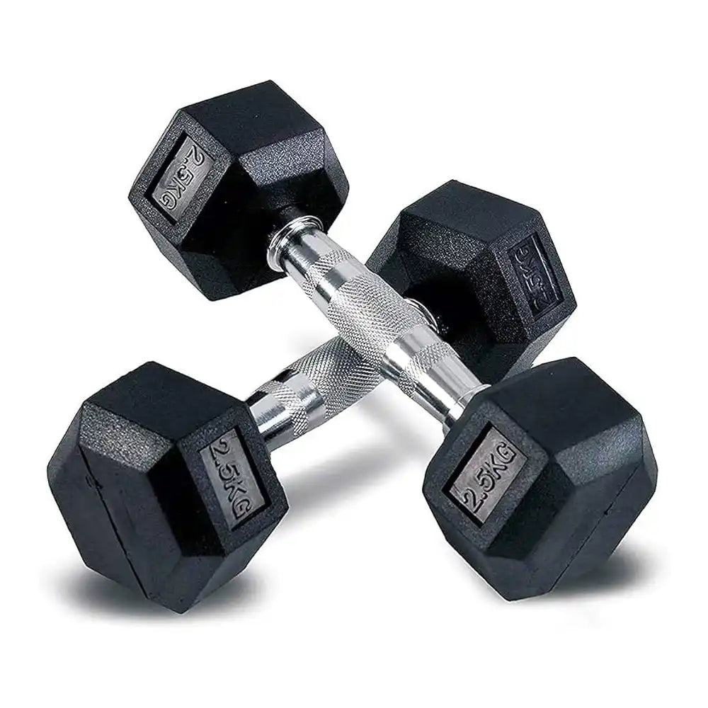 Hex Dumbbells Set - 2.5 kg to 20 kg