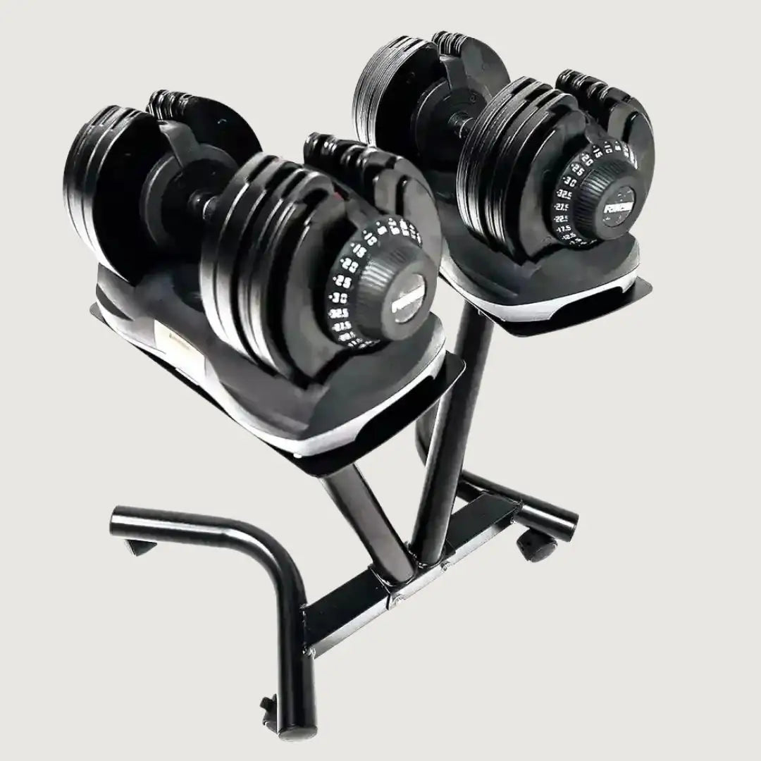 Force USA DialTech Elite 32.5 kg Adjustable Dumbbells Pair With Stand