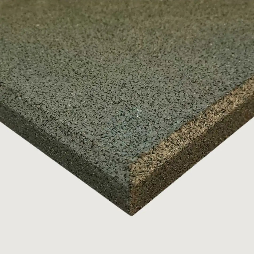 Green Recycled Rubber Gym Flooring Tiles - 1 m x 1 m