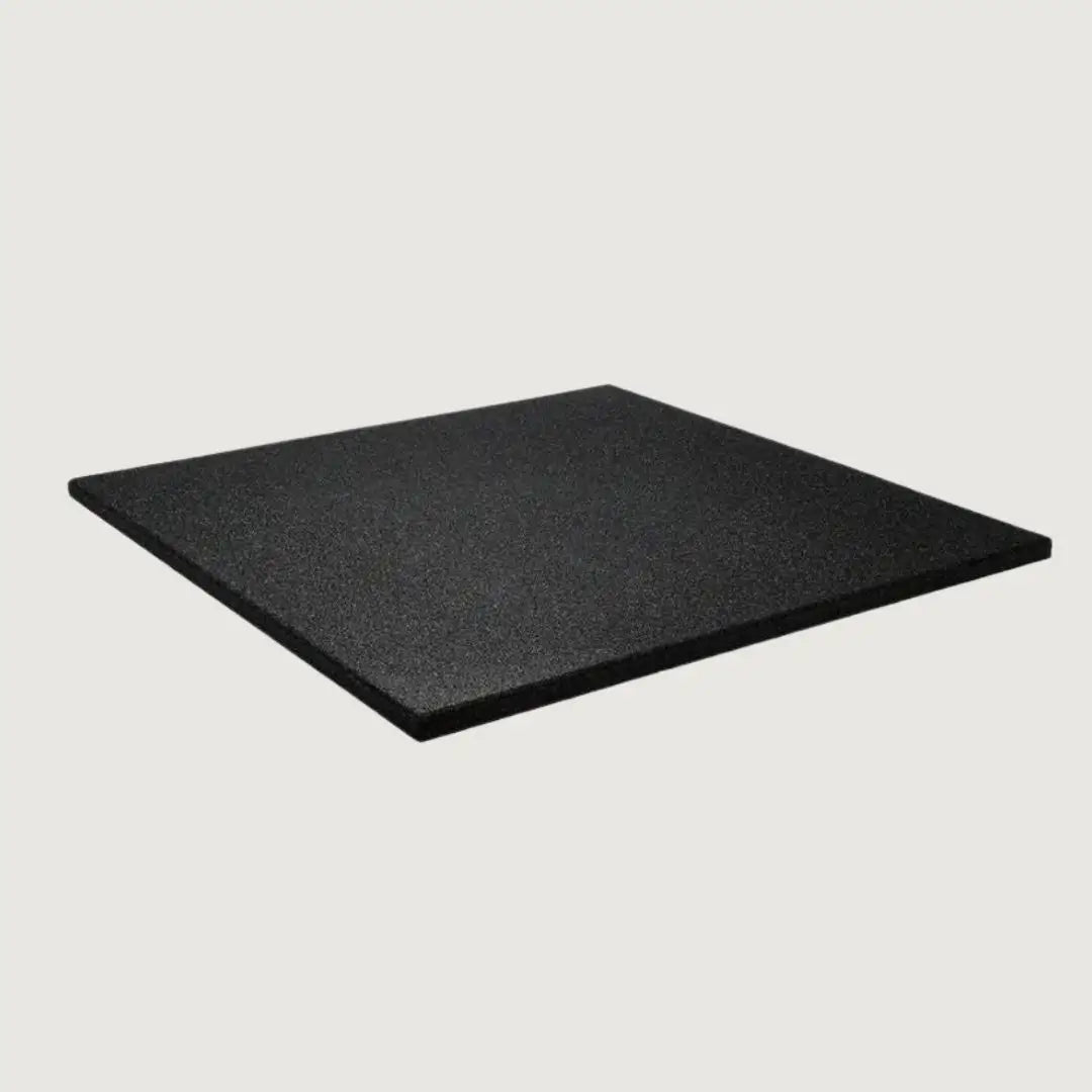 Black Recycled Rubber Gym Flooring Tiles - 1 m x 1 m