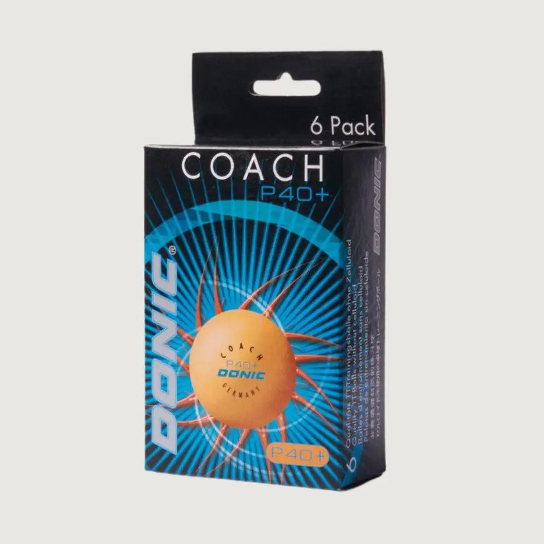 Donic P40+ Coach Table Tennis Ball ** Orange - Pack of 6