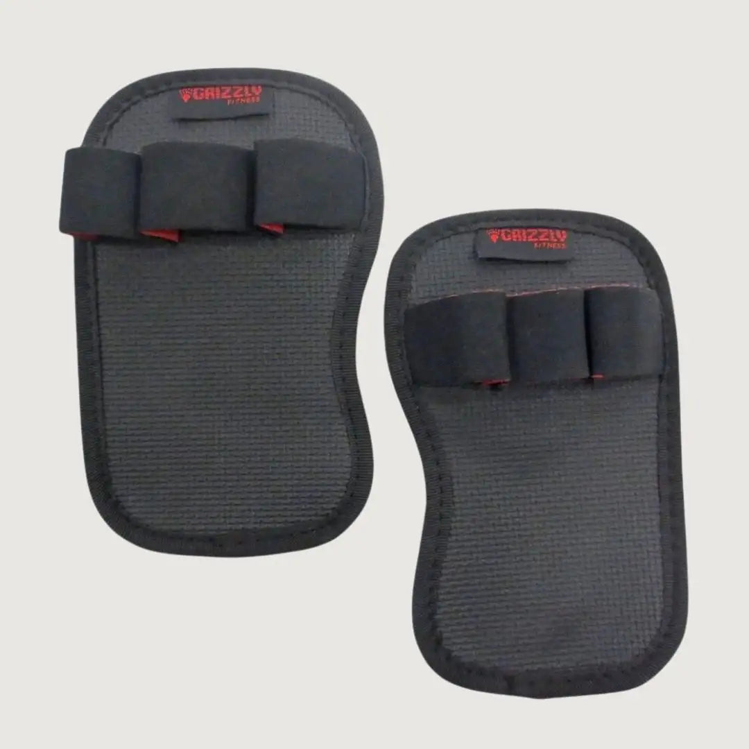 Grizzly Fitness Neoprene Weight Lifting Grab Pads with Finger Loops