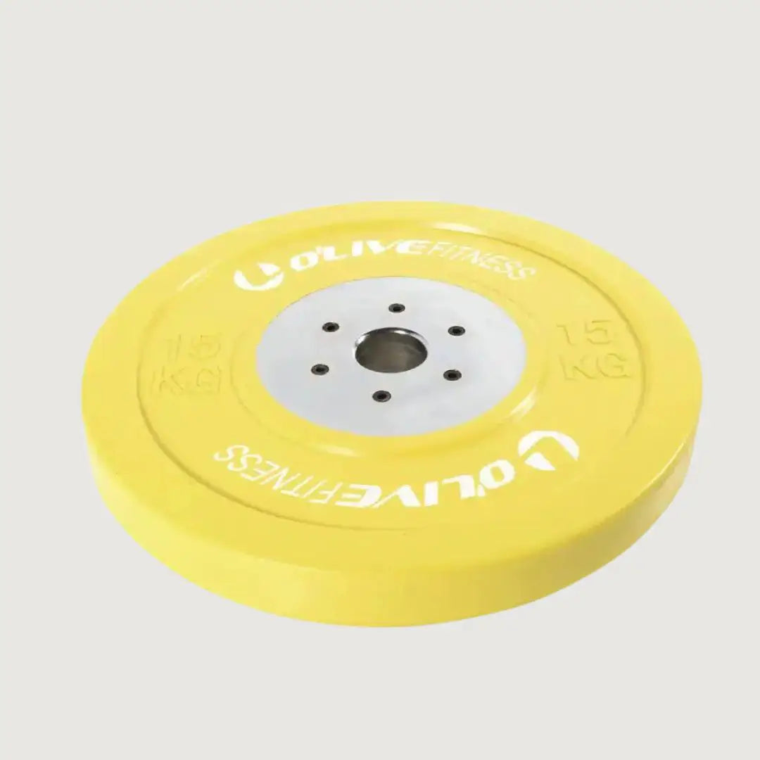 O'Live Fitness Competition Bumper Single Plate - 15 kg