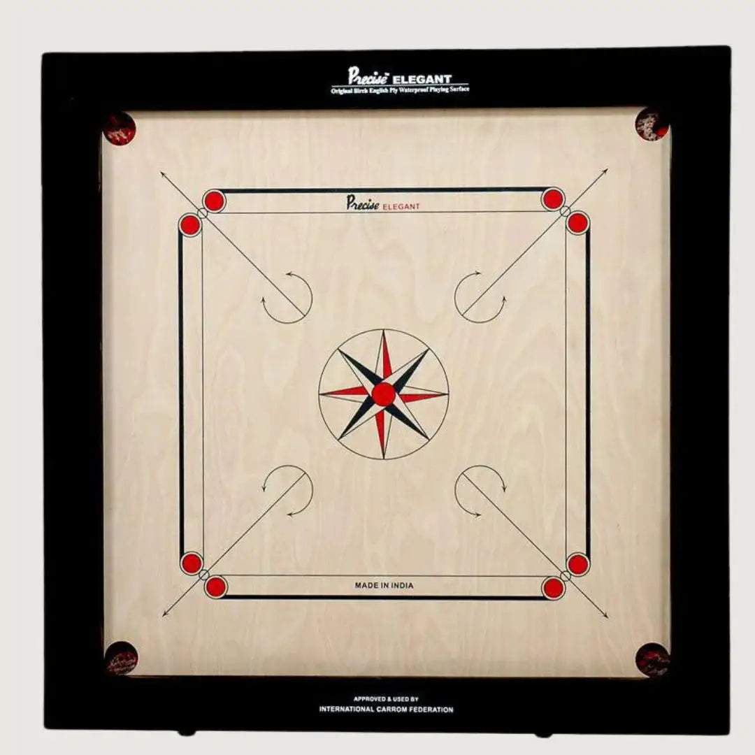 Precise Elegant Champion Carrom Board - 16 mm