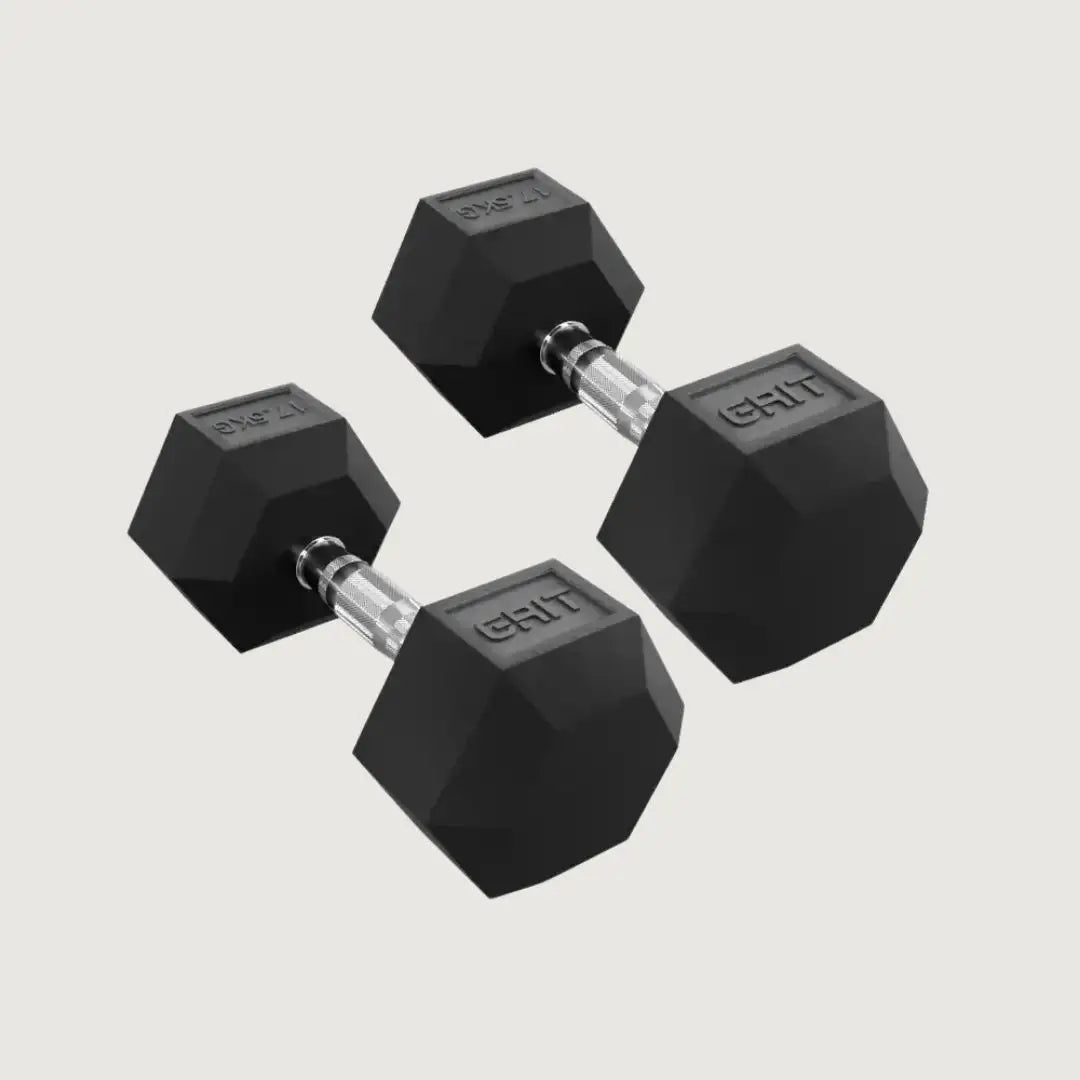 GRIT Hex Dumbbells - 17.5 kg Pair