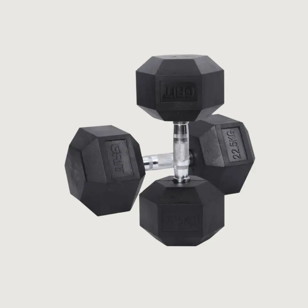 GRIT Hex Dumbbells - 22.5 kg Pair