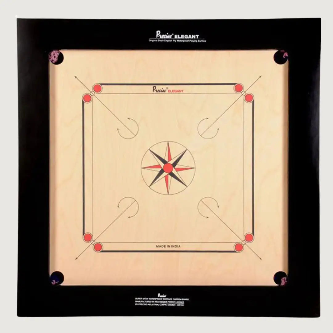 Precise Elegant Bulldog Carrom Board - 24 mm