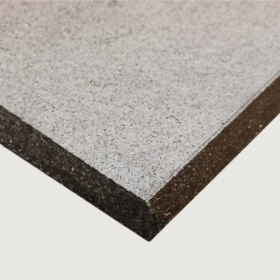 Light Grey Recycled Rubber Gym Flooring Tiles -  1 x 1 m