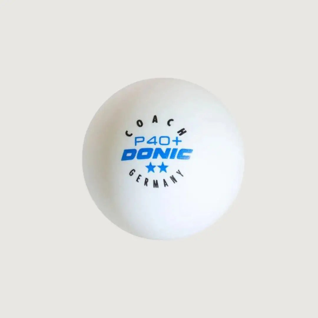 Donic P40+ Coach Table Tennis Ball ** White - Pack of 6