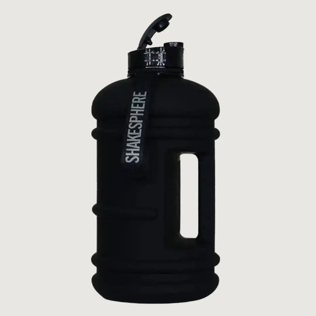 ShakeSphere Hydration Jug 1.3 L - Matte Black / Black Logo