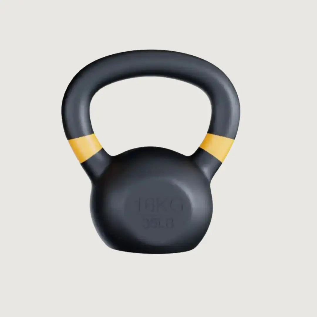 GRIT Powder Coated Cast Iron Kettlebell - 16 kg