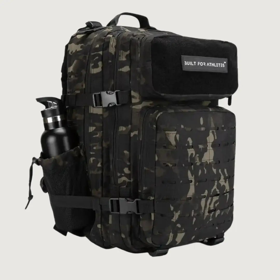 Built For Athletes Large 45L Gym Backpack - Black Camo