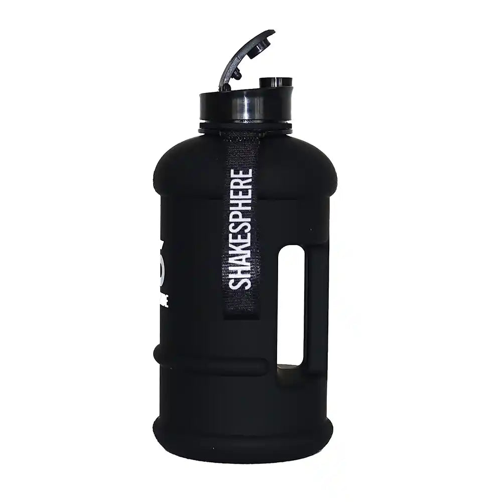 ShakeSphere Hydration Jug 1.3 L - Matte Black / White Logo