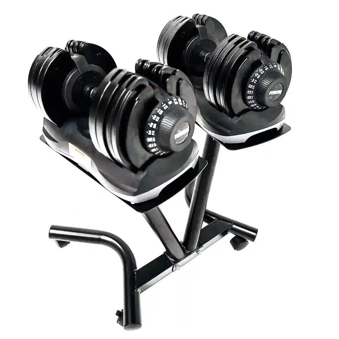 Force USA DialTech Elite 32.5 kg Adjustable Dumbbells Pair With Stand