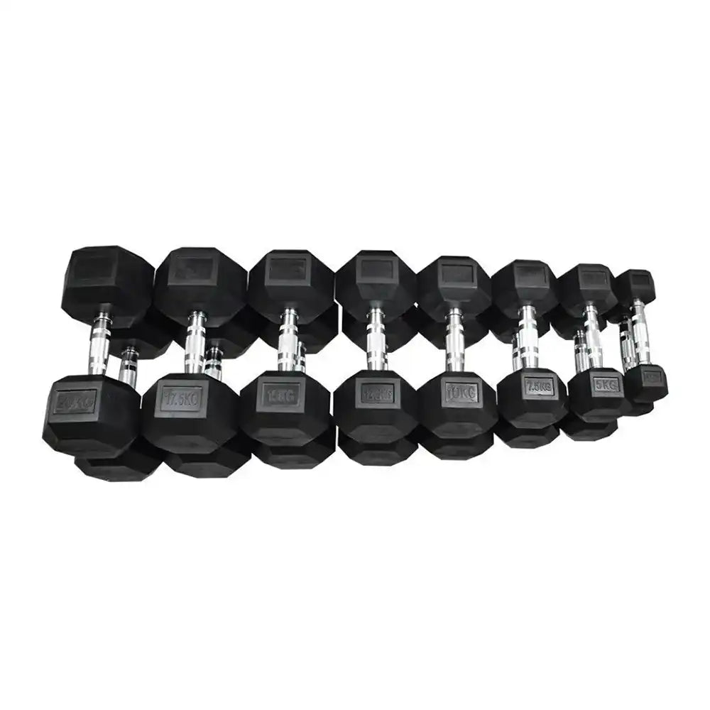 Hex Dumbbells Set - 2.5 kg to 20 kg