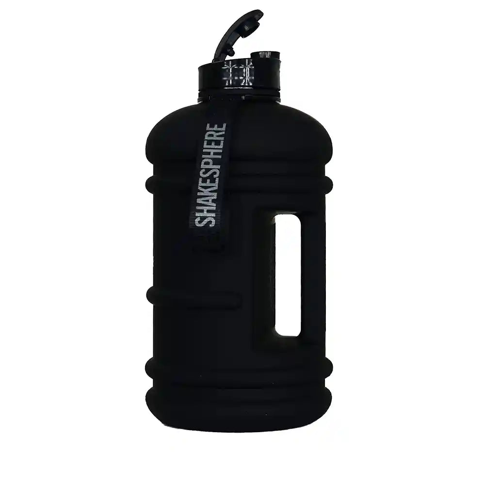 ShakeSphere Hydration Jug 1.3 L - Matte Black / Black Logo