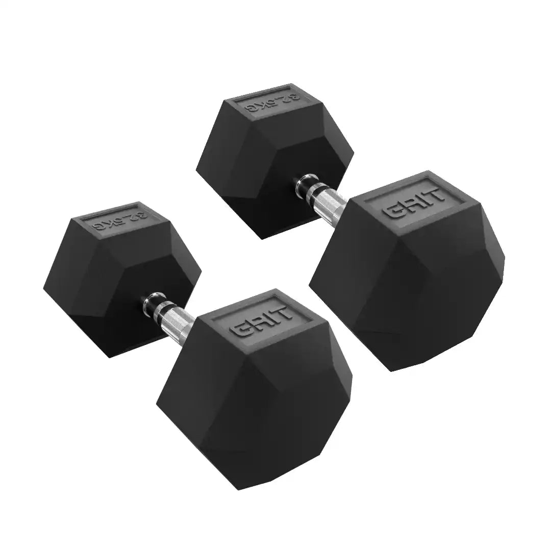 GRIT Hex Dumbbells - 32.5 kg Pair