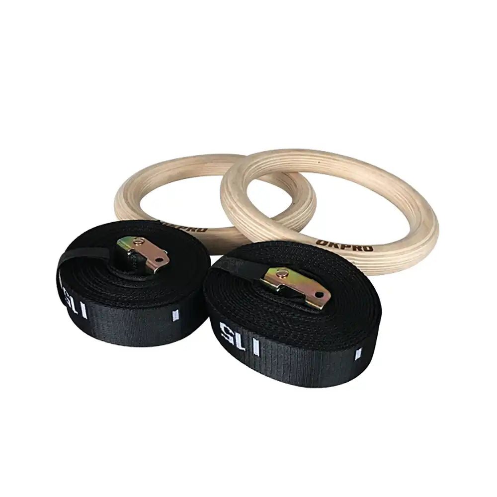 OK Pro Wooden Gym Rings - 28 mm