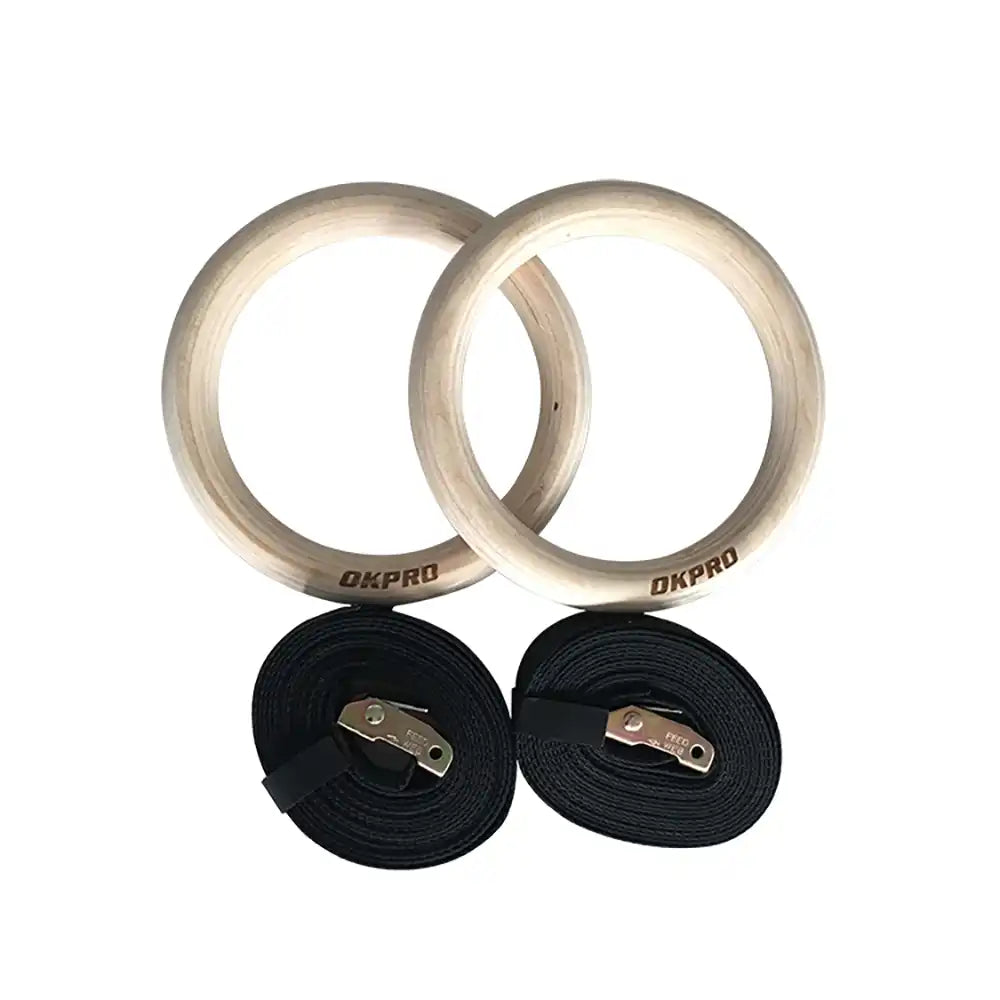 OK Pro Wooden Gym Rings - 28 mm