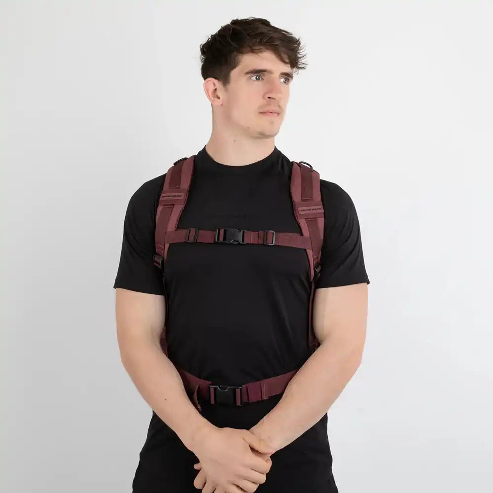 Built For Athletes Large 45L Gym Backpack - Burgundy