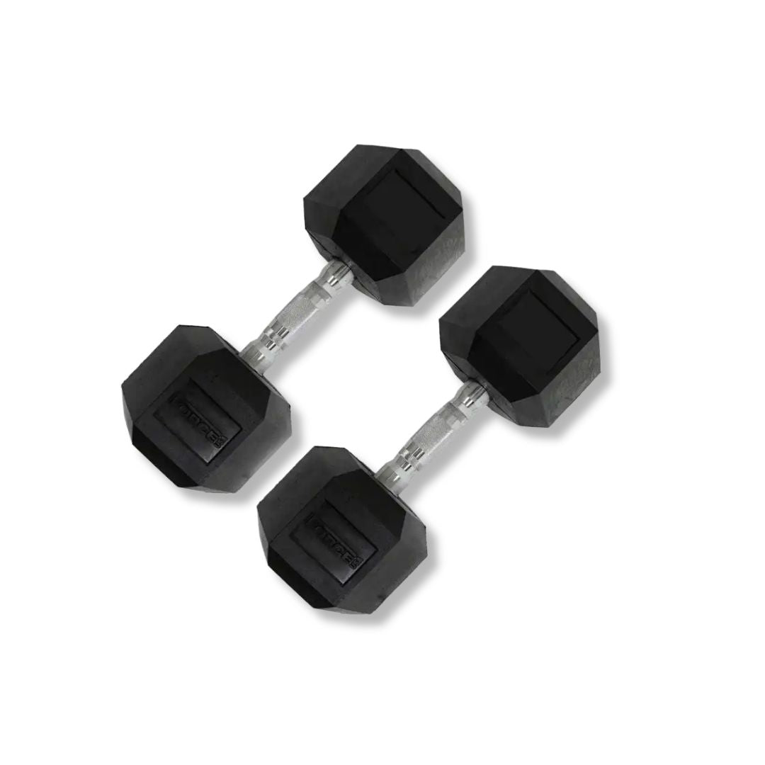 Force USA Rubber Hex Dumbbell - 60 kg Pair (Open Box)