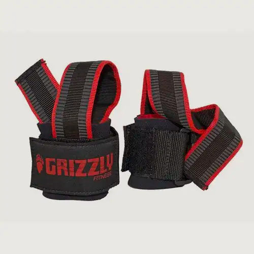 Grizzly Fitness Super Grip Deluxe Pro Weight Lifting Straps with Wrist Wraps