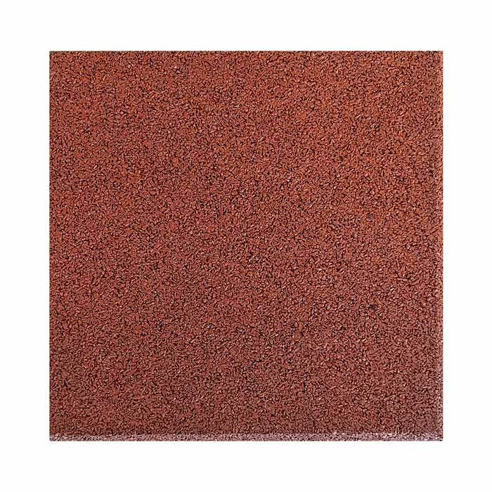 Red Recycled Rubber Gym Flooring Tiles - 1 m x 1 m x 20 mm