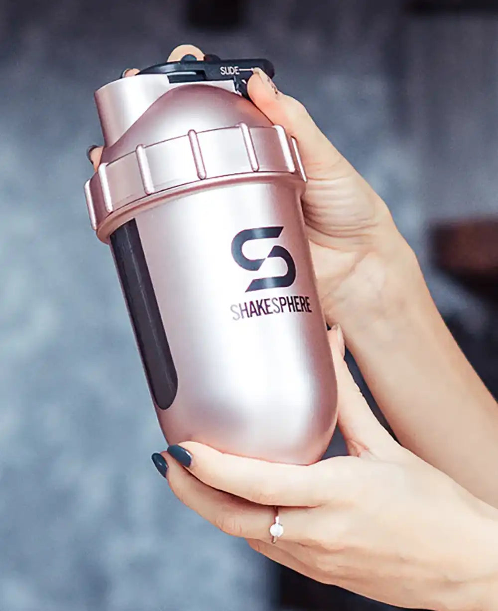 ShakeSphere Tumbler View 700 ml - Rose Gold / Black