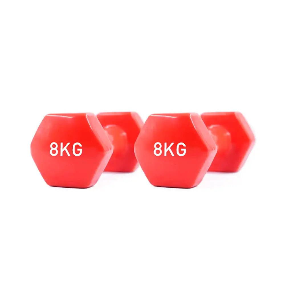 GRIT Vinyl Dumbbell Pair - 8 kg