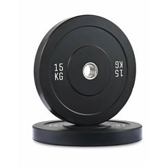 Deluxe Black Bumper Plate - 15 kg pair-Bumper Plates-Pro Sports