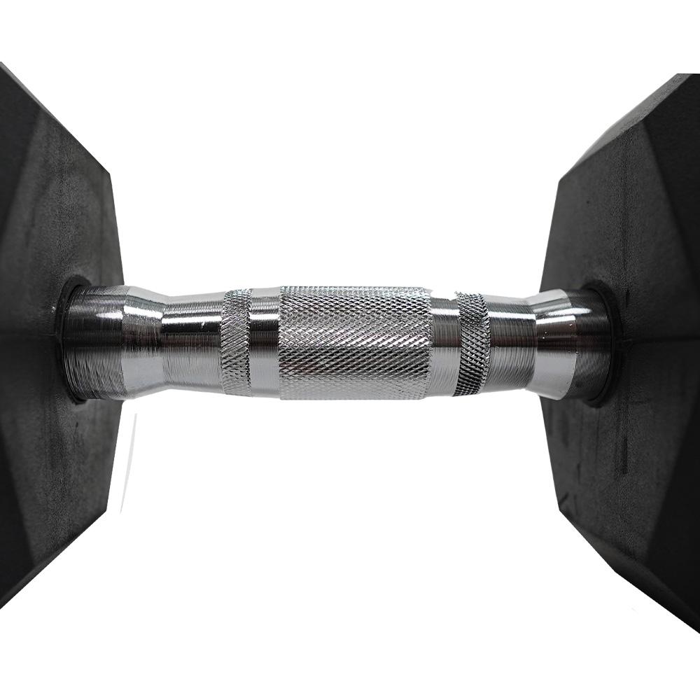 Force USA Rubber Hex Dumbbell - 60 kg Pair (Open Box)-Hex Dumbbells-Pro Sports